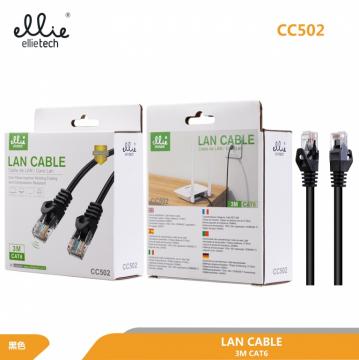 Ellietech CC502 CAT 6 LAN Câble Réseau 3M