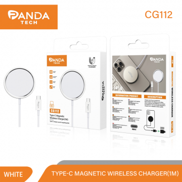 Panda-tech CG112 Chargeur Sans Fil Magnétique Charge Rapide et Type-C