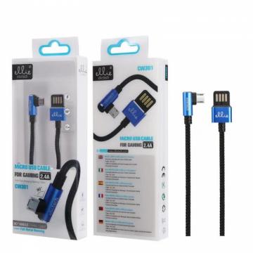 Ellietech CW301 Câble Micro USB 2.4A 1M