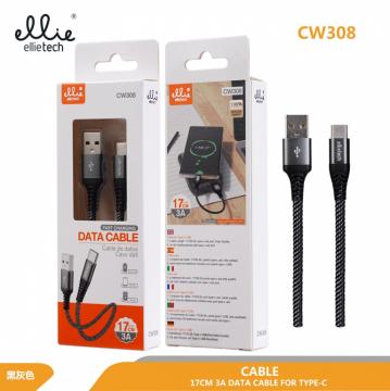 Ellietech CW308 Câble Type-C 3A 17CM