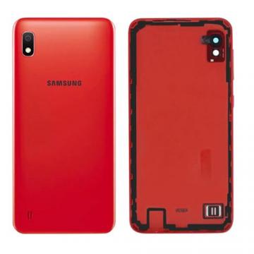 Cache Batterie avec Lentille Samsung A10 (A105F) Rouge