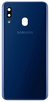 Cache Batterie avec Lentille Samsung A20E (A202F) Bleu