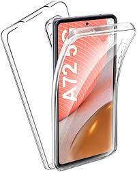 Coque Silicone Double 360 Degres Transparente pour Samsung Galaxy A72 5G
