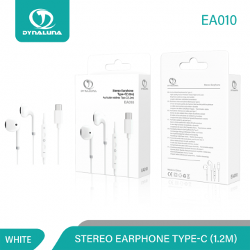 Dynaluna EA010 Stereo Écouteurs pour Type-C Mobile Intra-auriculaires Filaires