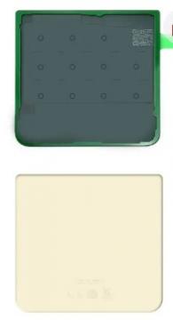 Cache Batterie Samsung Galaxy Zflip 3 (F711B) Creme No Logo