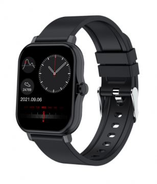 IPS Color Screen Montre Intelligente Smart Watch H30 1,75 pouce Mode Multi-Sports Noir