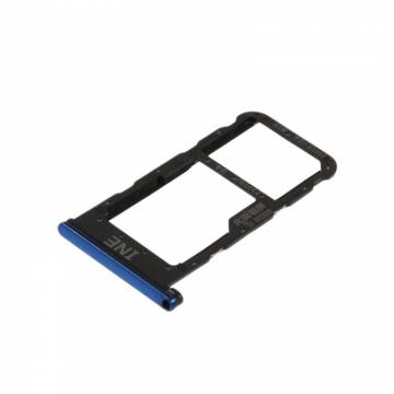 Original Trappe de Carte SIM Huawei P Smart Plus / Nova 3I INE-LX1 INE-L21 Bleu