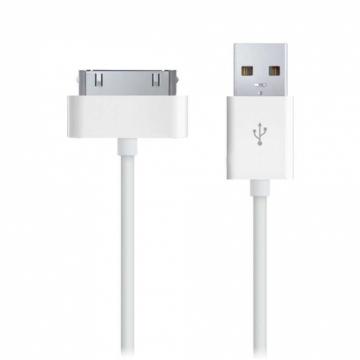 Câble USB pour iPhone 4 / iPhone 4s / iPad 2 / iPad 3 Blanc