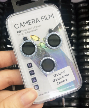 Film Caméra Verre Trempé 9H Anti-trace LOSANGE pour iPhone 13 Pro 6.1'' / 13 Pro Max 6.7''