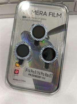 Film Caméra Verre Trempé 9H Anti-trace LOSANGE pour iPhone 14 Pro 6.1" / 14 Pro Max 6.7"
