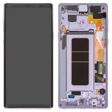 Original Écran Complet Vitre Tactile LCD Châssis Samsung Galaxy Note 9 (N960F) Service Pack Violet