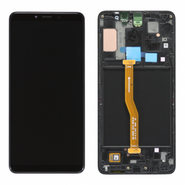 Original Écran Complet Vitre Tactile LCD Châssis Samsung Galaxy A9 2018 (A920F) Service Pack Noir