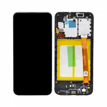 Écran Complet Vitre Tactile LCD avec Chassis SAMSUNG A10E (A102) / A20E (A202) Noir