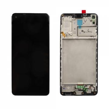 Original Écran Complet Vitre Tactile LCD avec Chassis SAMSUNG A21S (A217F) Noir