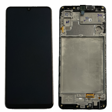 Original Écran Complet Vitre Tactile LCD Châssis Samsung Galaxy M22/F22 2021 (M225/E225F) Service Pack Noir
