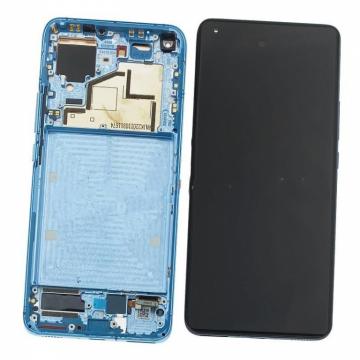 Original Écran Complet Vitre Tactile LCD avec Châssis XIAOMI Mi 11 5G Service Pack Bleu