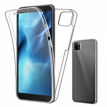 Coque Silicone Double 360 Degres Transparente pour Huawei Y5P 2020