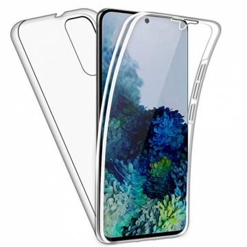 Coque Silicone Double 360 Degres Transparente pour Samsung Galaxy Note 20 Ultra