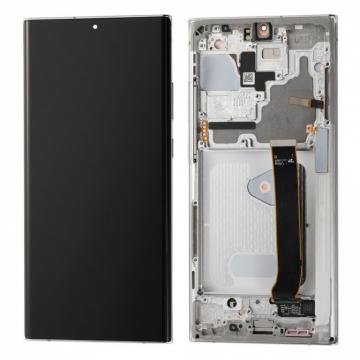 Écran Complet Vitre Tactile LCD SOFT OLED avec chassis Samsung Note 20 Ultra (N985/N986) Argent