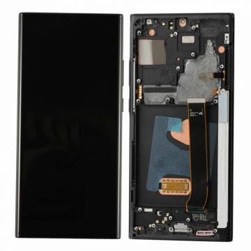 Écran Complet Vitre Tactile LCD SOFT OLED avec chassis Samsung Note 20 Ultra (N985/N986) Noir