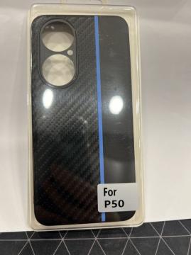 Coque pour Huawei P50 en fibre de carbone