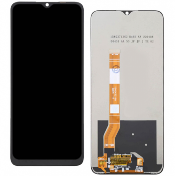 Service Pack Sans Chassi Écran Complet Vitre Tactile LCD Realme C35 (RMX3511) Noir