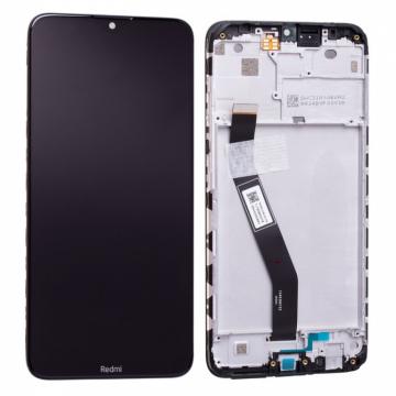 Original Écran Complet Vitre Tactile LCD avec Chassis XIAOMI Redmi 8 Service Pack Noir