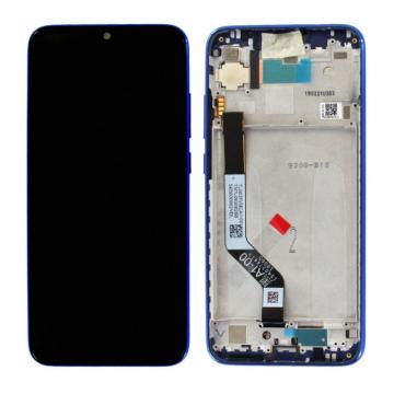 Original Écran Complet Vitre Tactile LCD avec Chassis Xiaomi Redmi Note 7 Bleu