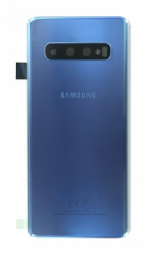 Cache Batterie Samsung Galaxy S10 Plus/S10+ (G975F) Avec Lentille et Adhesif Bleu