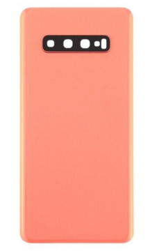 Cache Batterie Samsung Galaxy S10 Plus/S10+ (G975F) Avec Lentille et Adhesif Orange