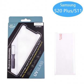 FILM Protection en Verre Trempé + Glue UV pour Samsung Galaxy S20 Plus / S11