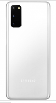 Cache Batterie Samsung Galaxy S20 (G980F) Avec Lentille et Adhesif Blanc