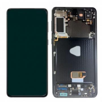 Original Écran Complet Vitre Tactile LCD Châssis Samsung Galaxy S21 Plus 5G 2021 (G996B) Service Pack Noir