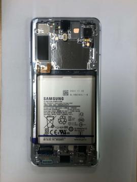 Original Écran Complet Vitre Tactile LCD Châssis Samsung Galaxy S21 Ultra 5G 2021 (G998B) Service Pack Argent