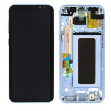 Original Écran Complet Vitre Tactile LCD Châssis Samsung Galaxy S8 Plus / S8+ (G955F) Service Pack Bleu