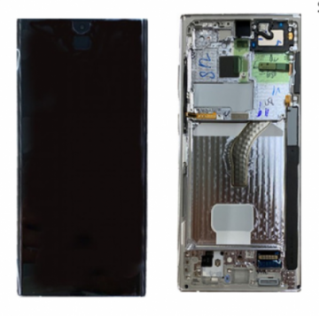 Original Écran Complet Vitre Tactile LCD Châssis Samsung Galaxy S23 Plus 5G 2023/ S23+ 5G(S916B) Service Pack Cream/ Beige