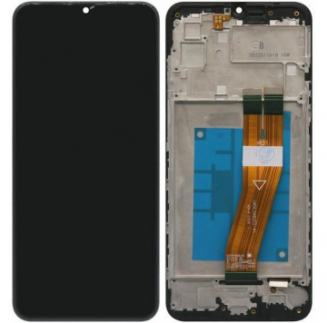 Original Écran Complet Vitre Tactile LCD Châssis Samsung Galaxy A03 (A035F) Noir