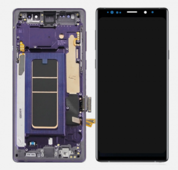 Écran Complet Vitre Tactile LCD SOFT OLED avec chassis Samsung Galaxy Note 9 (N960F) Violet