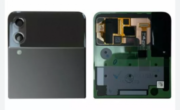 Service Pack Sans Châssis Écran Externe Vitre Tactile LCD Samsung Galaxy Z Flip 3 5G (F711B) Gris