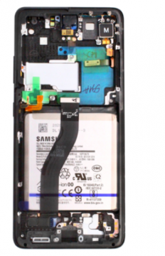 Original Écran Complet Vitre Tactile LCD Châssis Samsung Galaxy S21 Ultra 5G 2021 (G998B) Service Pack Noir