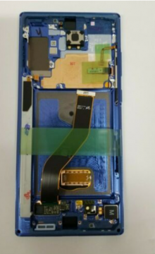 Original Écran Complet Vitre Tactile LCD Châssis Samsung Galaxy Note 10 Plus (N975F) Service Pack Bleu