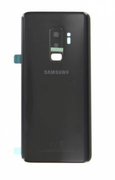 Cache Batterie Samsung Galaxy S9 Plus/S9+ (G965F) Avec Lentille et Adhesif Noir