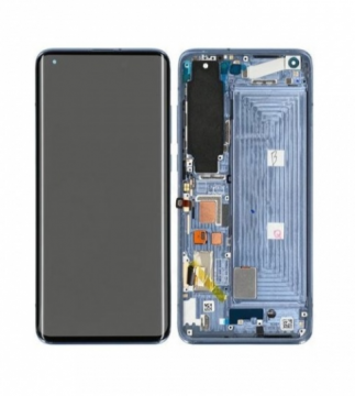 Original Écran Complet Vitre Tactile LCD avec chassis XIAOMI Mi 10 5G Service Pack Gris VERSION C