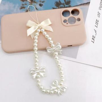 Chaîne de Téléphone Portable avec Perles Arc Blanc Universal