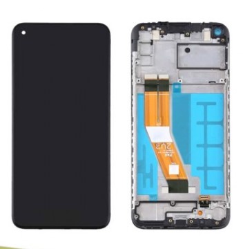 Original Écran Complet Vitre Tactile LCD Châssis Samsung Galaxy A04s (A047F) Service Pack Noir