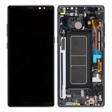 Original Écran Complet Vitre Tactile LCD Châssis Samsung Galaxy Note 8 (N950F) Service Pack Noir