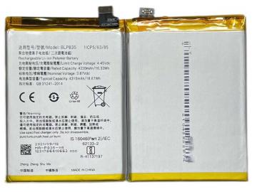 Original Batterie BLP835 Chip OPPO A94 (CPH2203)