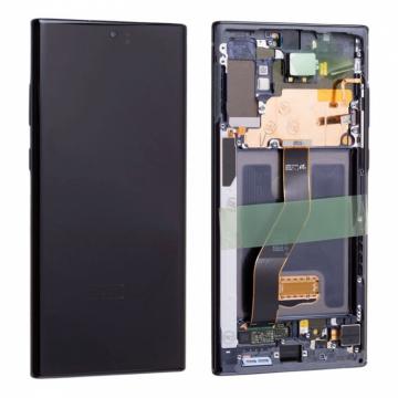 Original Écran Complet Vitre Tactile LCD Châssis Samsung Galaxy Note 10 Plus (N975F) Service Pack Red-Black