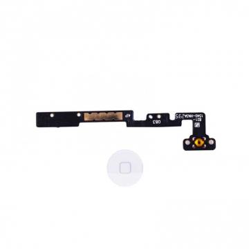 Bouton Home+Nappe iPad Mini 1 / 2 (A1432 / A1454 / A1455 / A1489 / A1490 / A1491) Blanc