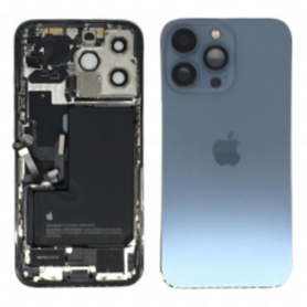 Châssis Arrière iPhone 13 Pro (A2483 / A2636 / A2638 / A2639 / A2640) avec Batterie Bleu (Origine Démonté) - Grade A